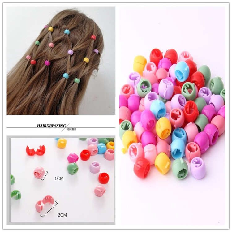 2025 New Lovely Beads Hairpin For Girls Candy Colors Plastic Mini Hair Clips Barrette Headwear Hair Accessories