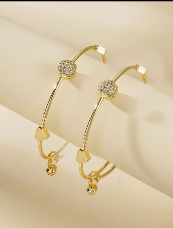 New Light Wait Colour Granty Adjustable Size Braclet Bangles For Women 2 Pices