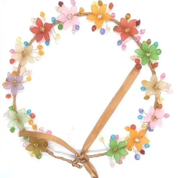 1 pc Flower Crystal Hair Band Headbands for Women girls Handmade wadding hair accessories Color Available