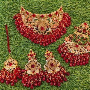 Extremely Beautiful High Quality Gold Plated Heavy Bridal Full Collar Sets