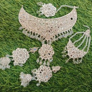 Elevate Your look By Wearing these Extra Ordinary Silver Beautiful Collar sets