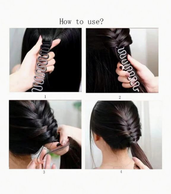 Back combing 6pcs/set Hairstyle Braiding Tools Pull-through Hair Dispenser Disk Braid Styling Hairpins Hair Clips Hairstyle - Image 2