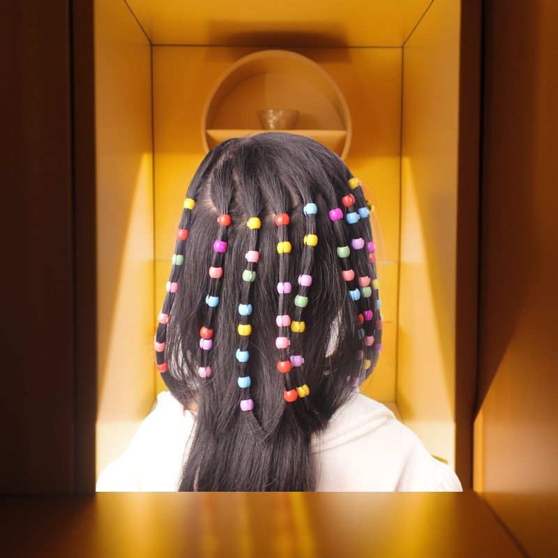 2025 New Lovely Beads Hairpin For Girls Candy Colors Plastic Mini Hair Clips Barrette Headwear Hair Accessories