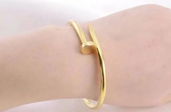 Stainless Steel Armlet Nail shaped-Cuff Bangle Bracelet For Men's/ Women's High Qualtiy polish - Image 3