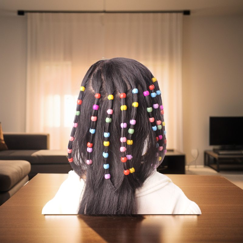 2025 New Lovely Beads Hairpin For Girls Candy Colors Plastic Mini Hair Clips Barrette Headwear Hair Accessories