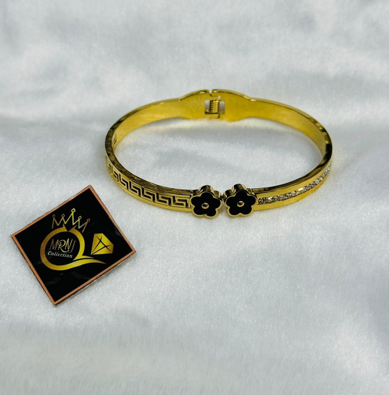 Stainless Steel Cuff Adjustable Bracelet for Women & -Tarnish Bangle for Girls