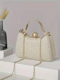 Elegant Evening Bag Women Fashion Chain Shoulder Crossbody Bags Rhinestones Dinner Handbag Glitter Bling Bag For Girl